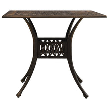 Tuintafel 90X90X73 Cm Gietaluminium Kleurig Brons