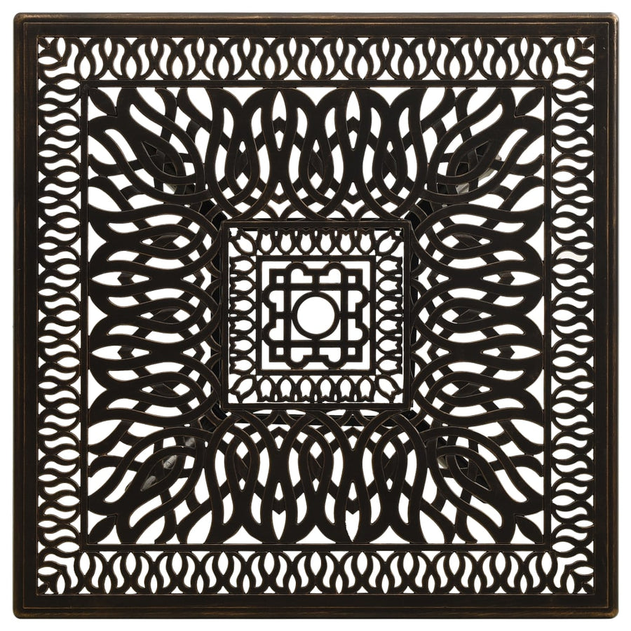 Tuintafel 90X90X73 Cm Gietaluminium Kleurig Brons