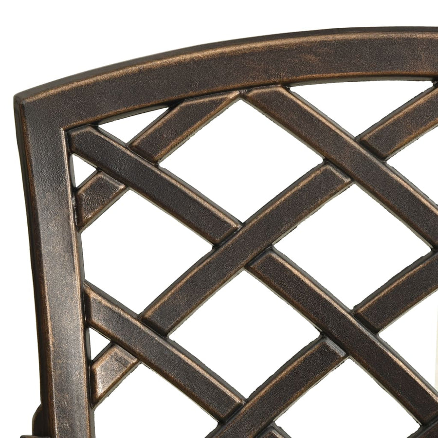 -Delige Bistroset Gietaluminium Kleurig Brons