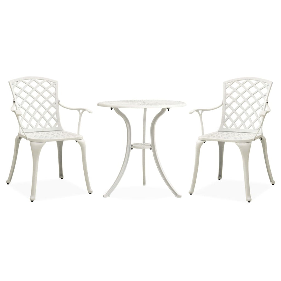 Bistroset Gietaluminium Wit