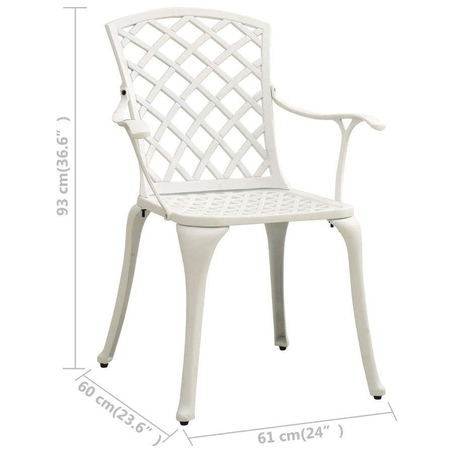 Bistroset Gietaluminium Wit