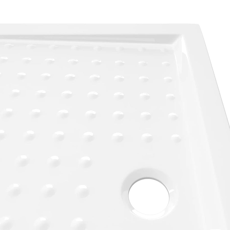 Douchebak Met Noppen 90X70X4 Cm Abs Wit