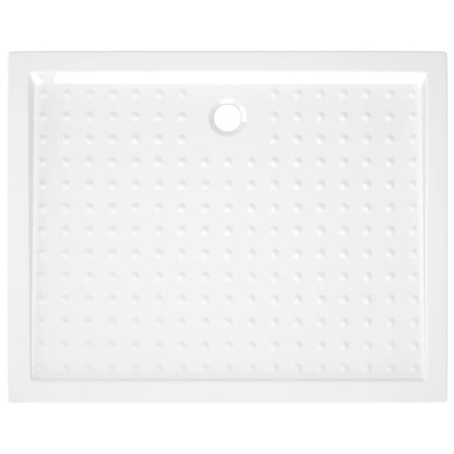Douchebak met noppen 80x100x4 cm ABS wit 80 x 100 x 4 cm