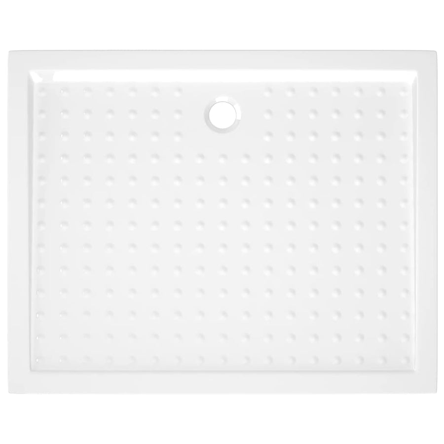 Douchebak met noppen 80x100x4 cm ABS wit 80 x 100 x 4 cm