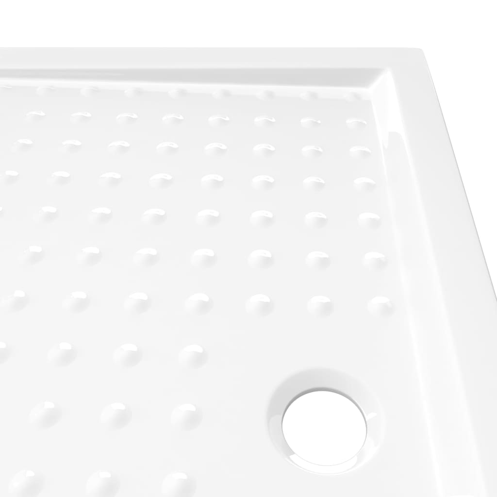 Douchebak met noppen 80x100x4 cm ABS wit 80 x 100 x 4 cm