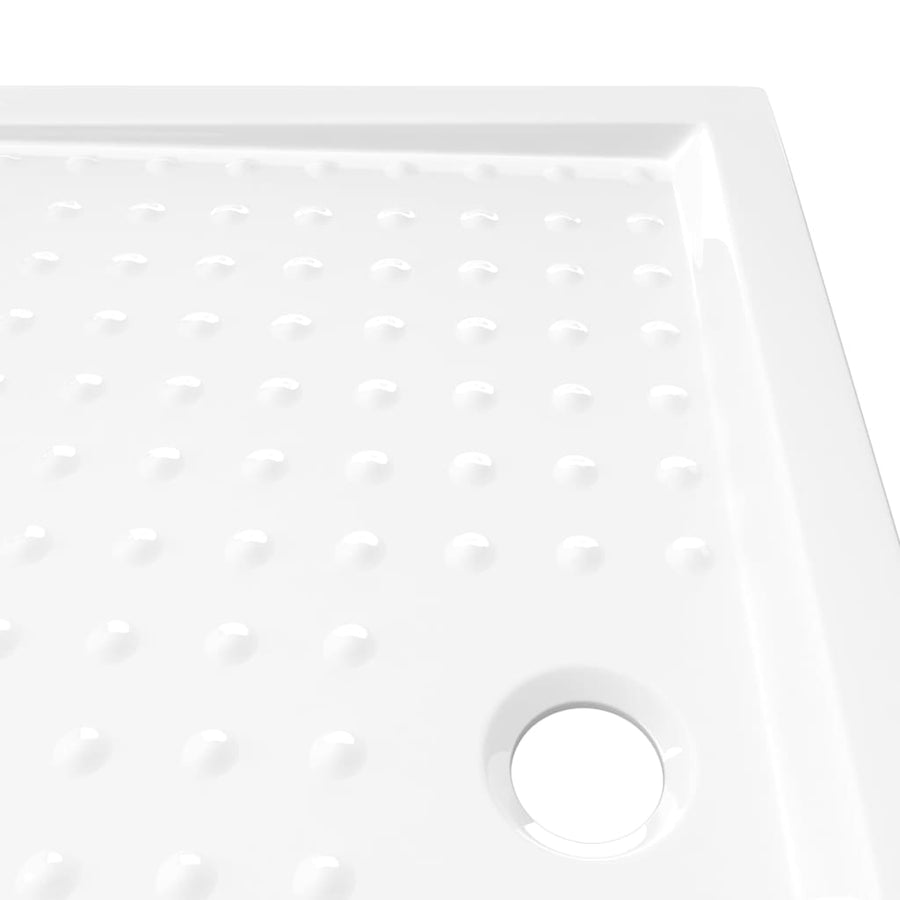 Douchebak met noppen 80x100x4 cm ABS wit 80 x 100 x 4 cm