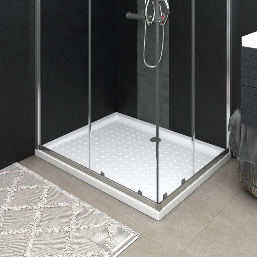 Douchebak Met Noppen 90X70X4 Cm Abs Wit