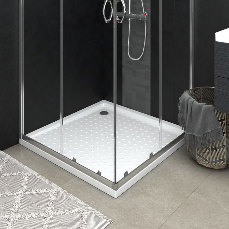 Douchebak Met Noppen 90X70X4 Cm Abs Wit