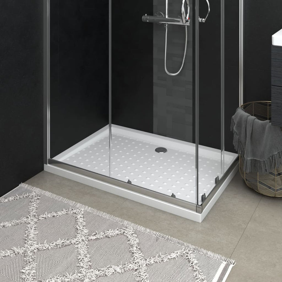 Douchebak Met Noppen 90X70X4 Cm Abs Wit