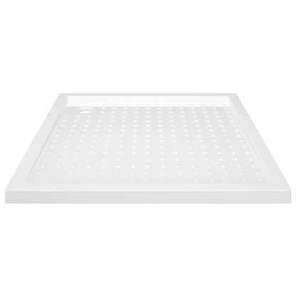 Douchebak met noppen 80x80x4 cm ABS wit 80 x 80 x 4 cm