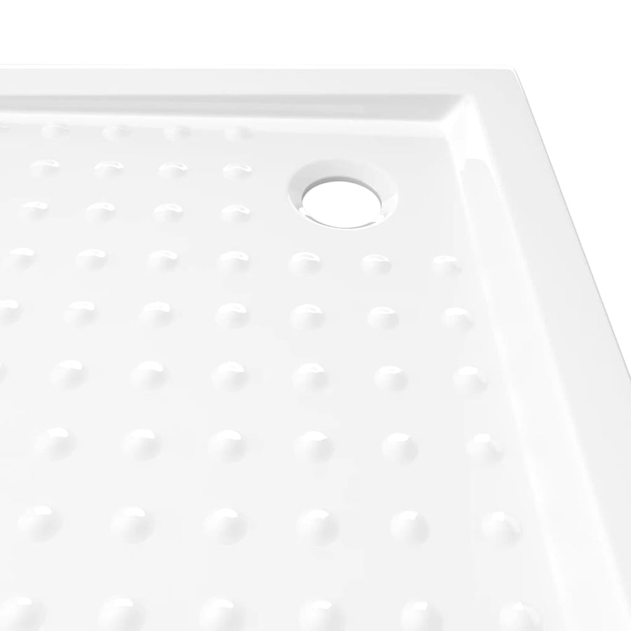 Douchebak met noppen 80x80x4 cm ABS wit 80 x 80 x 4 cm