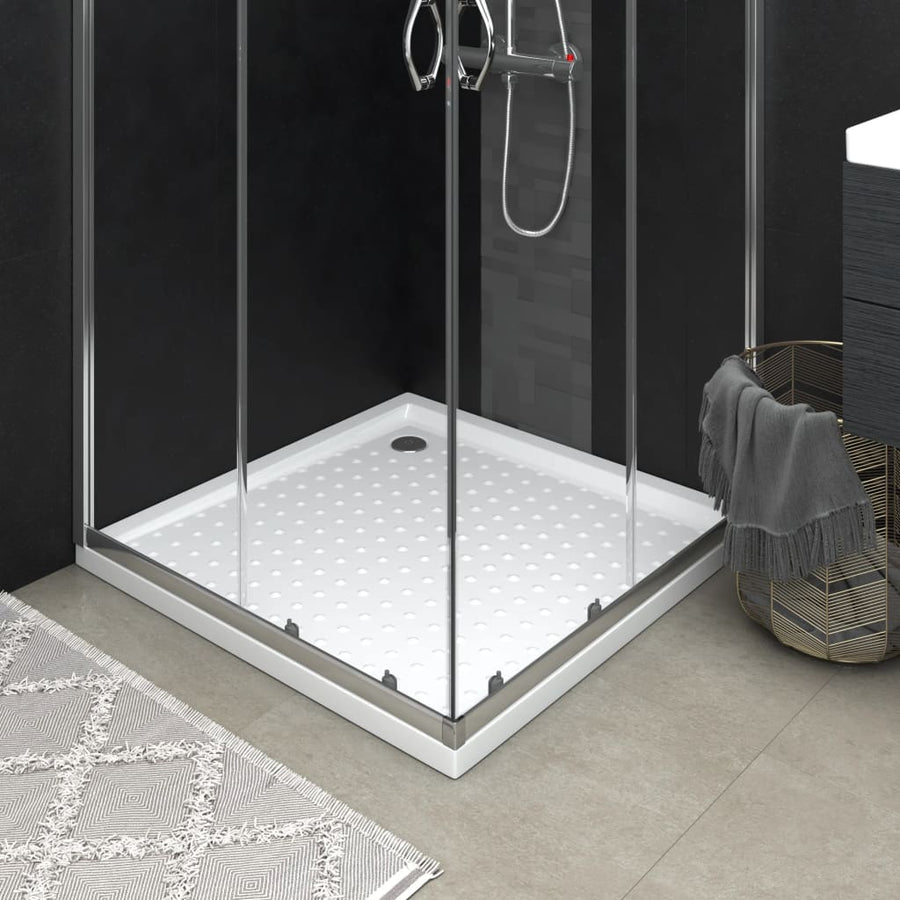 Douchebak Met Noppen 90X70X4 Cm Abs Wit