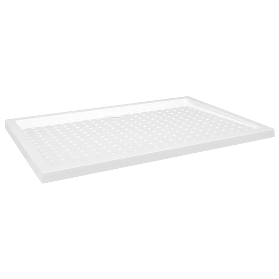 Douchebak met noppen 80x120x4 cm ABS wit 80 x 120 x 4 cm