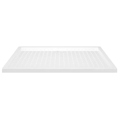 Douchebak met noppen 80x120x4 cm ABS wit 80 x 120 x 4 cm