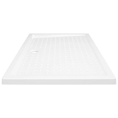Douchebak met noppen 80x120x4 cm ABS wit 80 x 120 x 4 cm