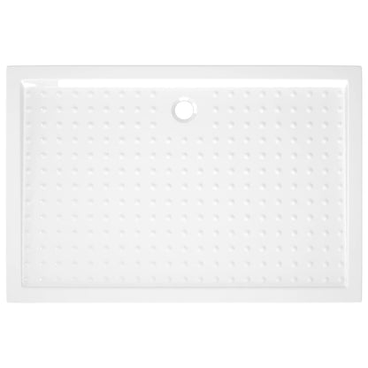 Douchebak met noppen 80x120x4 cm ABS wit 80 x 120 x 4 cm