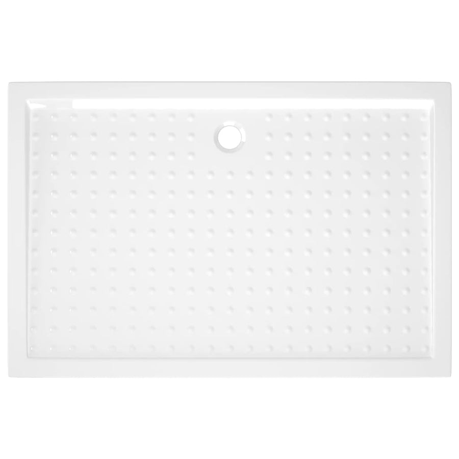 Douchebak met noppen 80x120x4 cm ABS wit 80 x 120 x 4 cm