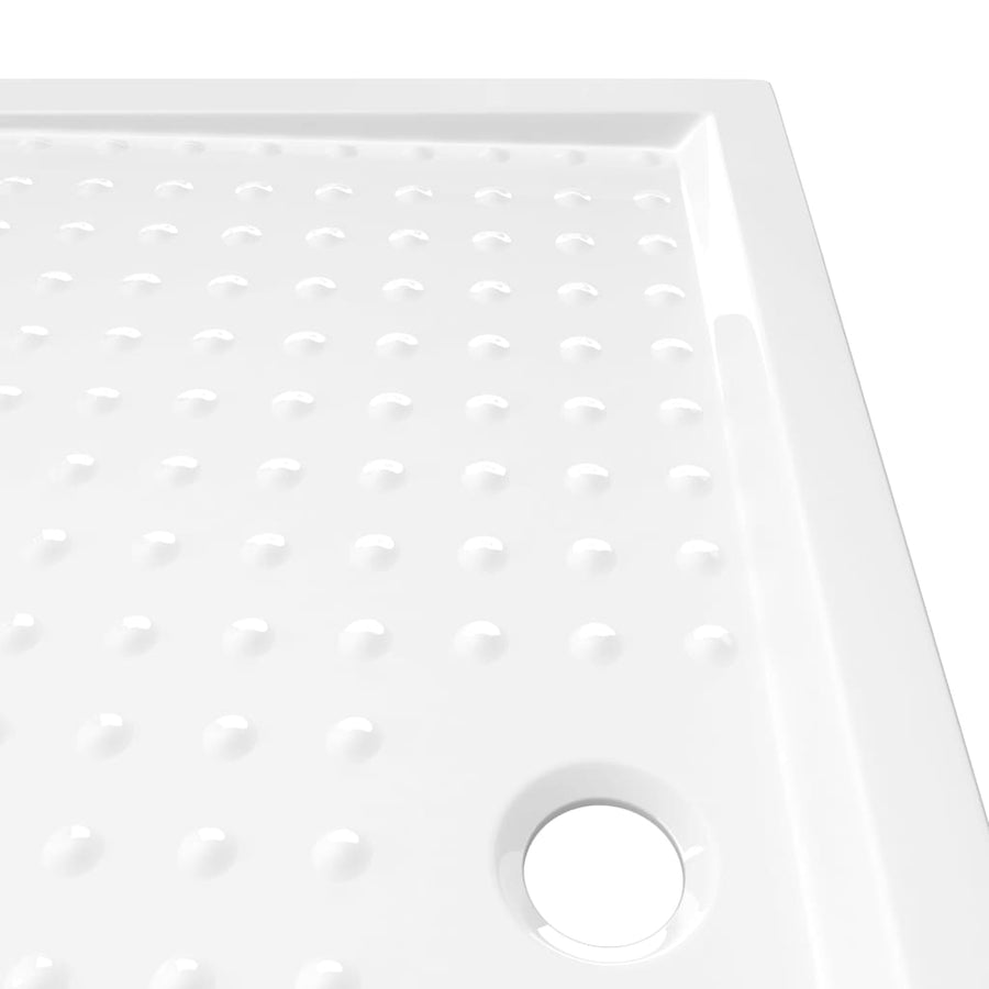 Douchebak met noppen 80x120x4 cm ABS wit 80 x 120 x 4 cm