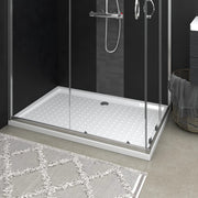 Douchebak 80x120x4 cm ABS wit met noppen