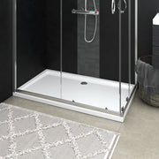 Douchebak rechthoekig 70x120 cm wit ABS