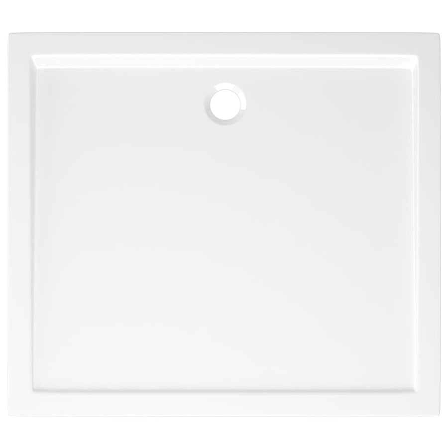 Douchebak Rechthoekig Abs 80 x 90 cm Wit