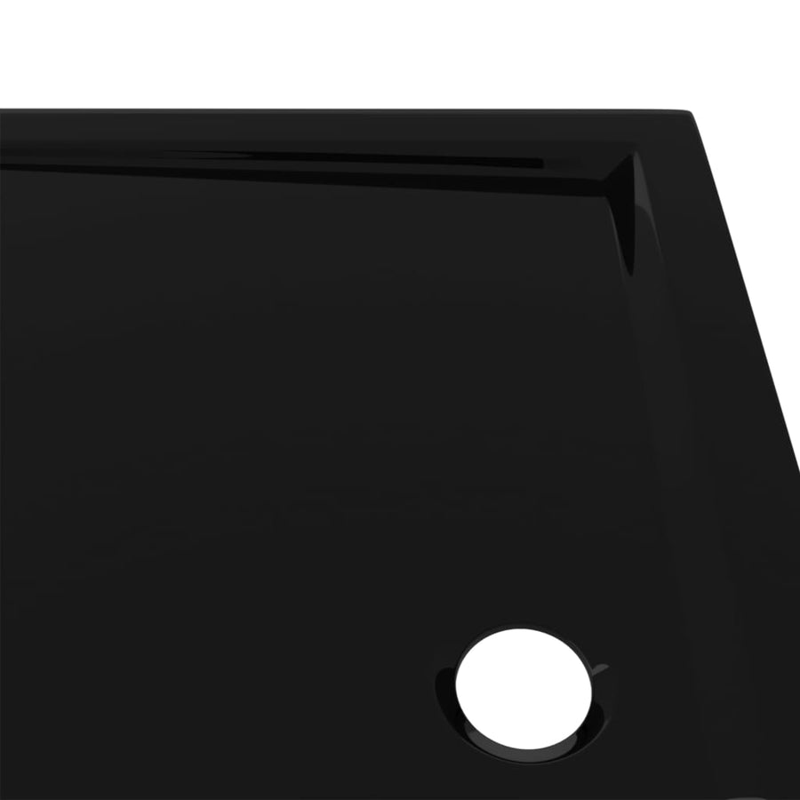Douchebak Rechthoekig Abs 70 x 90 cm Zwart