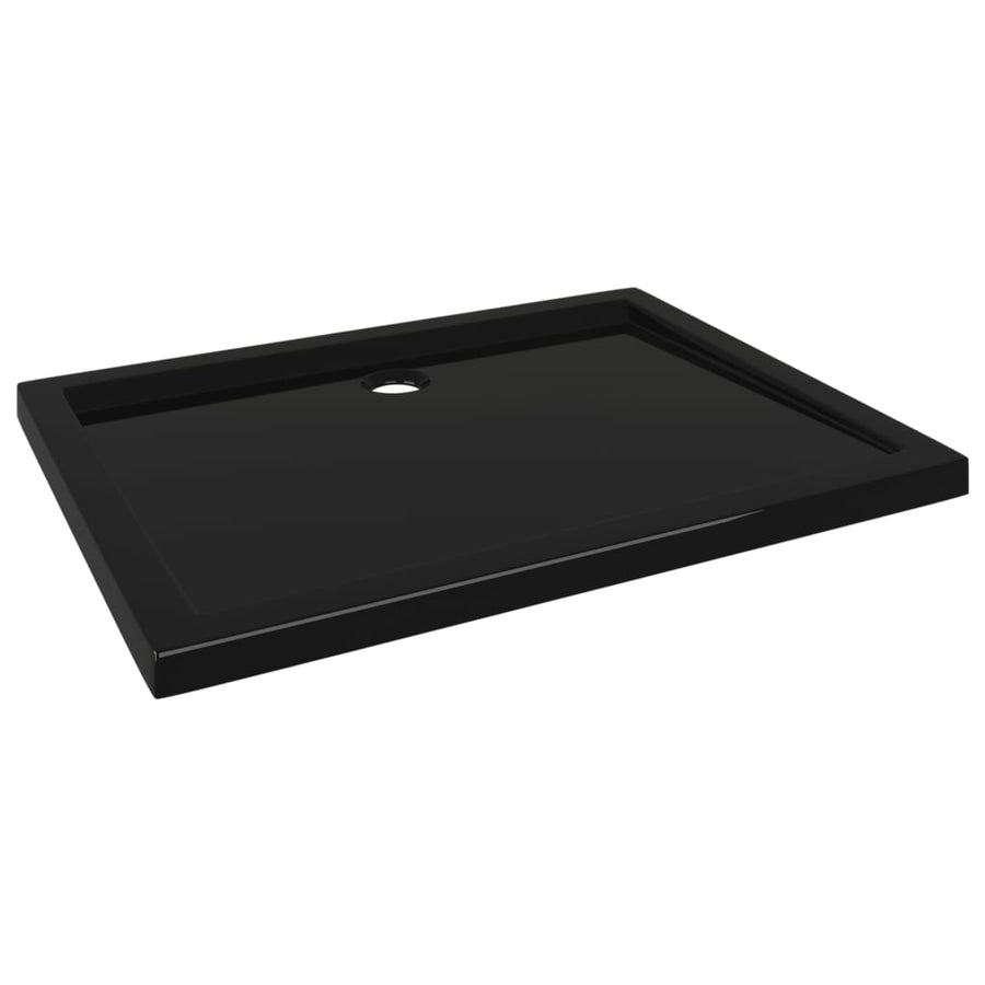 Douchebak Rechthoekig Abs 80 x 100 cm Zwart