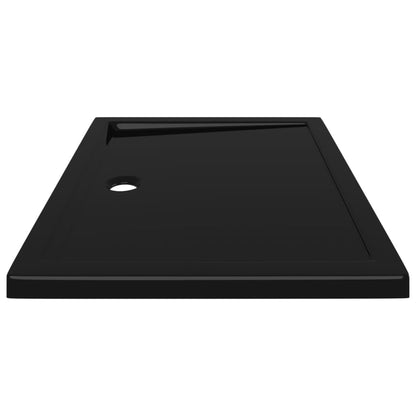 Douchebak Rechthoekig Abs 80 x 100 cm Zwart