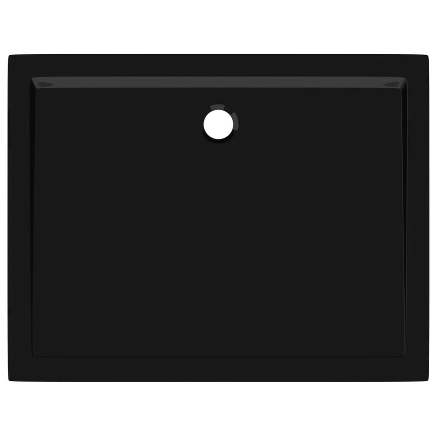 Douchebak Rechthoekig Abs 80 x 100 cm Zwart