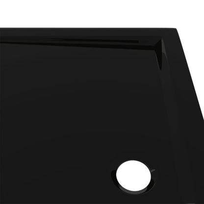 Douchebak Rechthoekig Abs 80 x 100 cm Zwart
