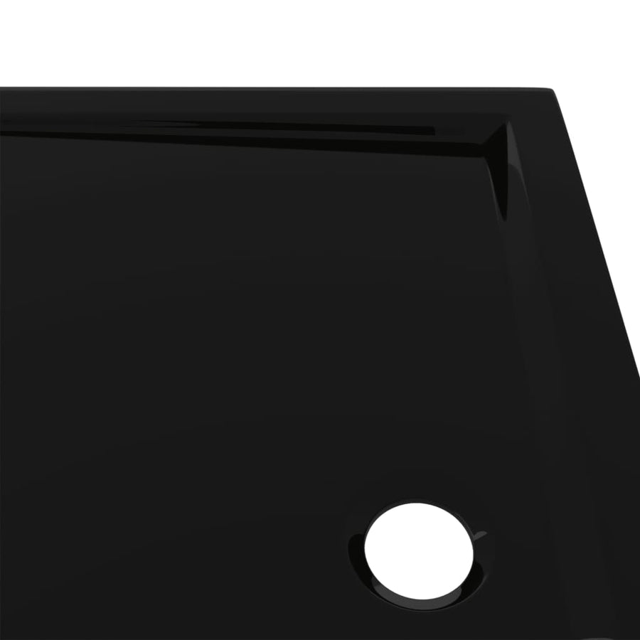 Douchebak Rechthoekig Abs 80 x 100 cm Zwart