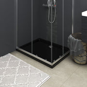Douchebak 80x100 cm ABS zwart
