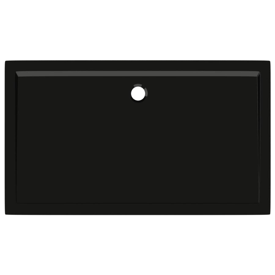 Douchebak Rechthoekig Abs 70 x 120 cm Zwart