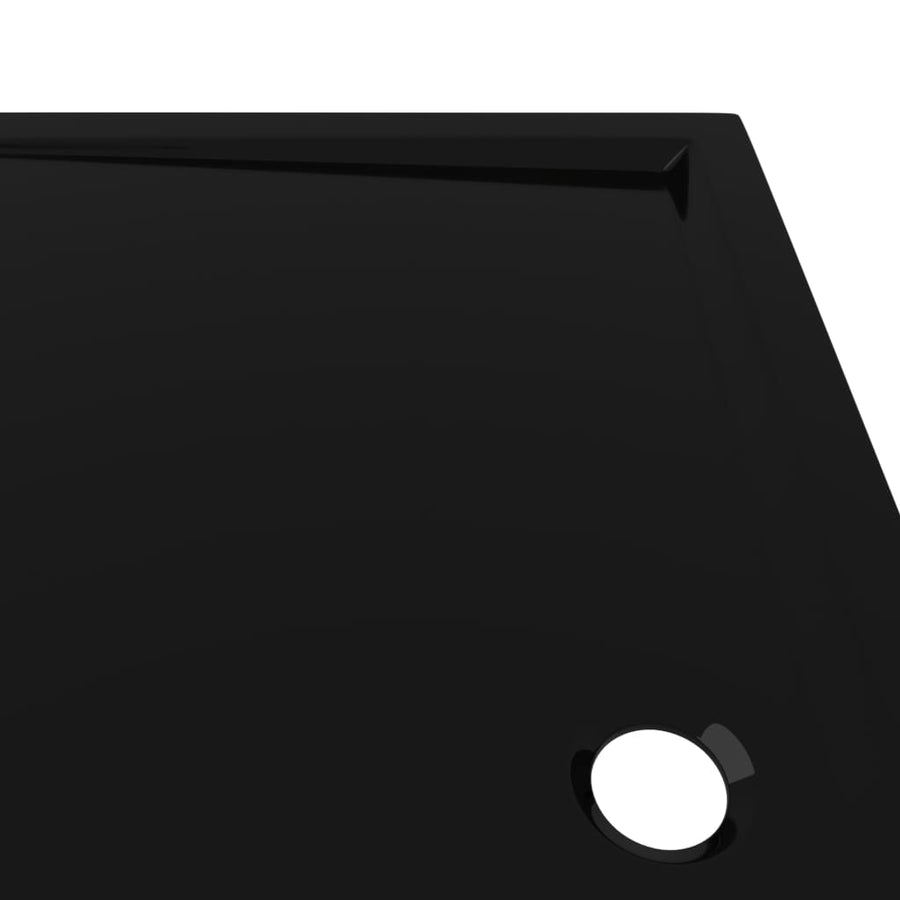 Douchebak Rechthoekig Abs 70 x 120 cm Zwart