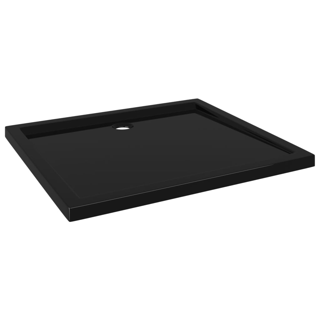 Douchebak Rechthoekig Abs 80 x 90 cm Zwart