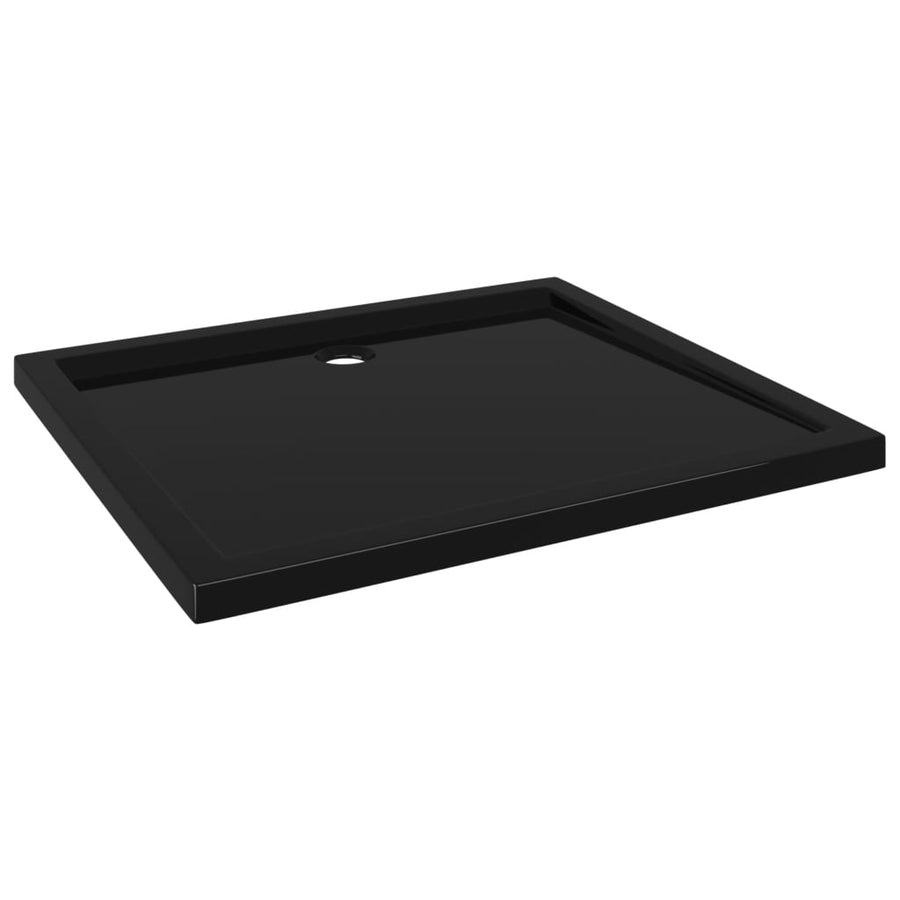 Douchebak Rechthoekig Abs 80 x 90 cm Zwart