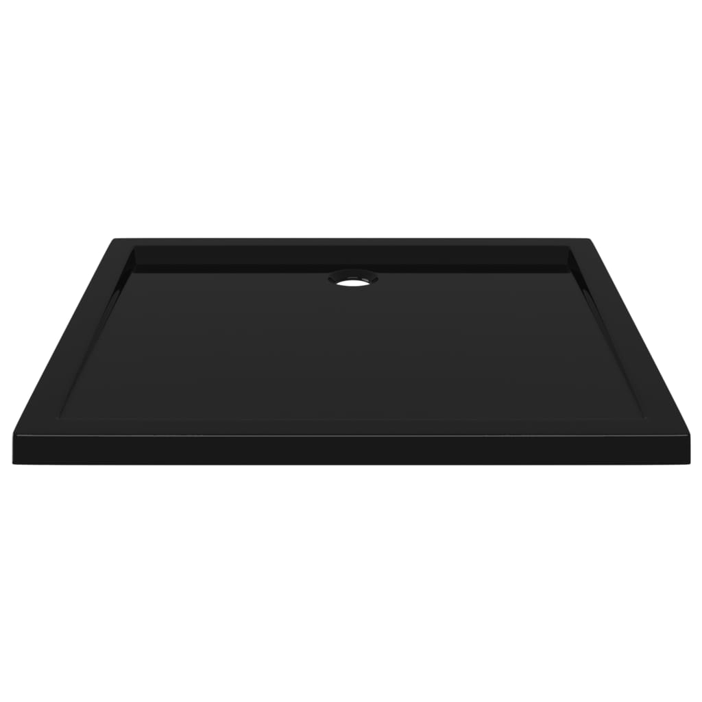 Douchebak Rechthoekig Abs 80 x 90 cm Zwart