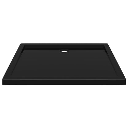 Douchebak Rechthoekig Abs 80 x 90 cm Zwart