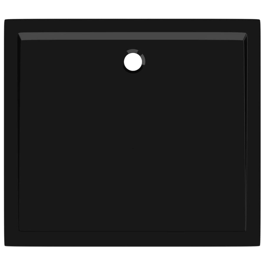 Douchebak Rechthoekig Abs 80 x 90 cm Zwart