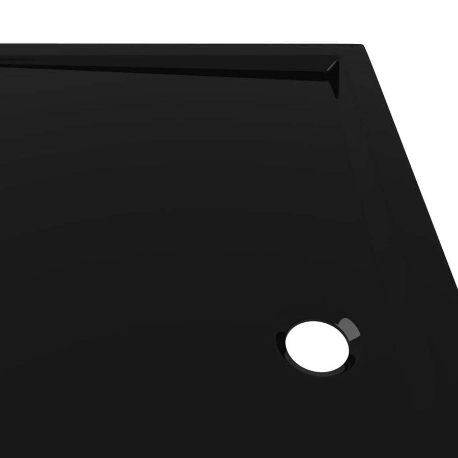 Douchebak Rechthoekig Abs 80 x 90 cm Zwart