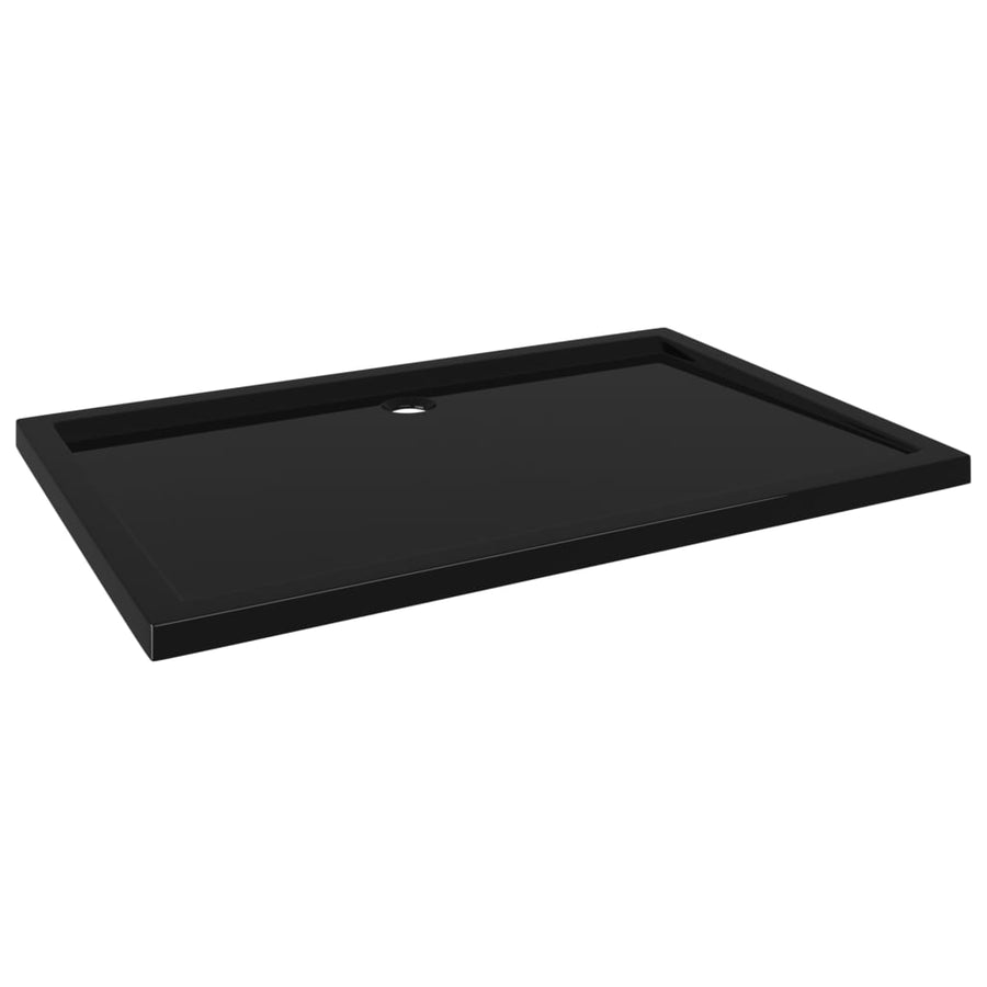 Douchebak Rechthoekig Abs 80 x 120 cm Zwart