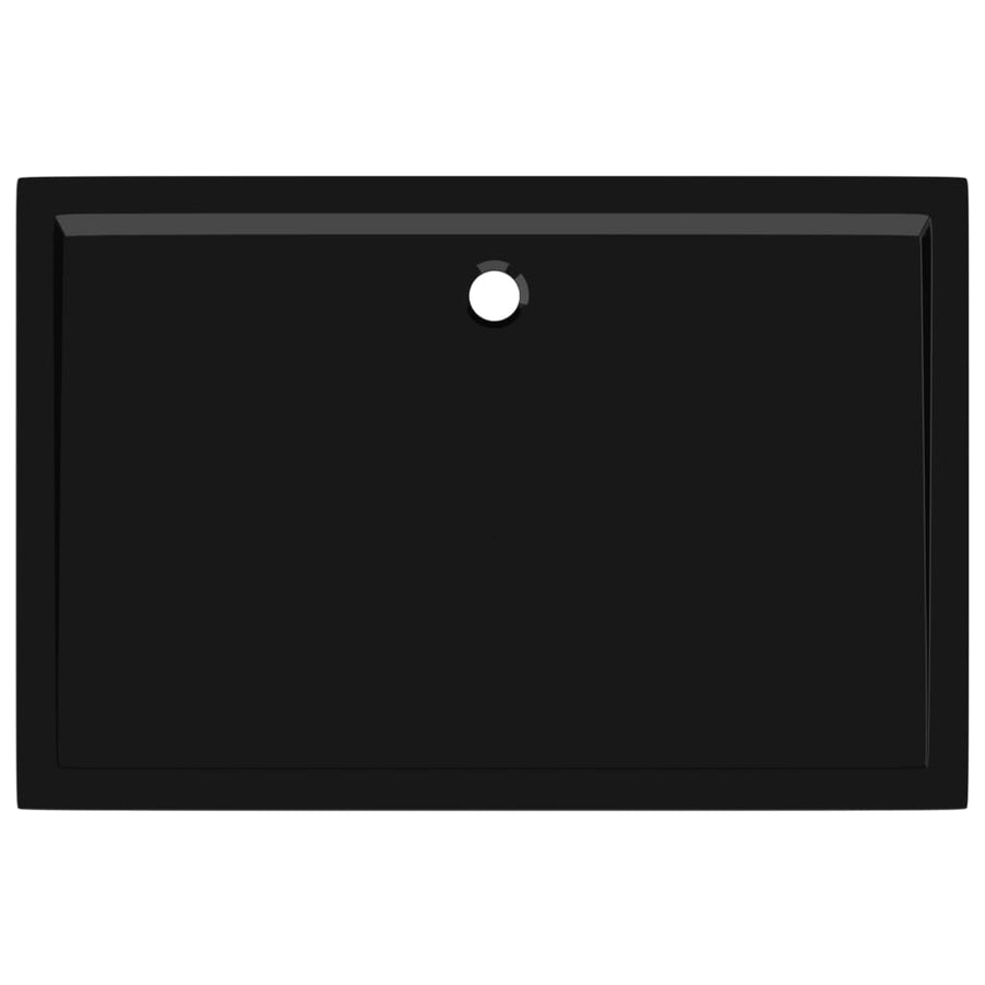 Douchebak Rechthoekig Abs 80 x 120 cm Zwart