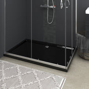 Douchebak 80x120 cm ABS zwart