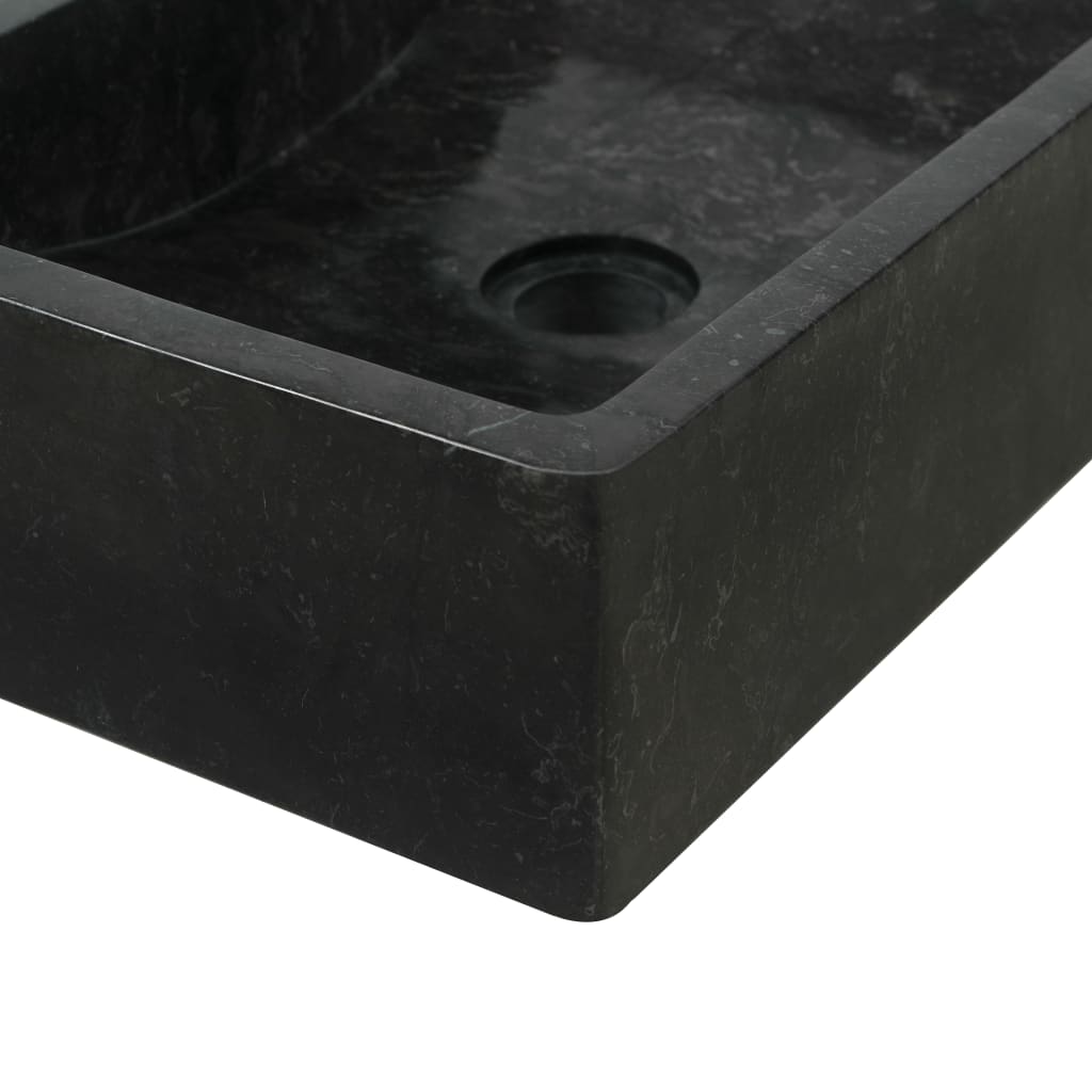 Wastafelkast Met Marmeren Wastafel Massief Teakhout 74 x 45 x 75 cm