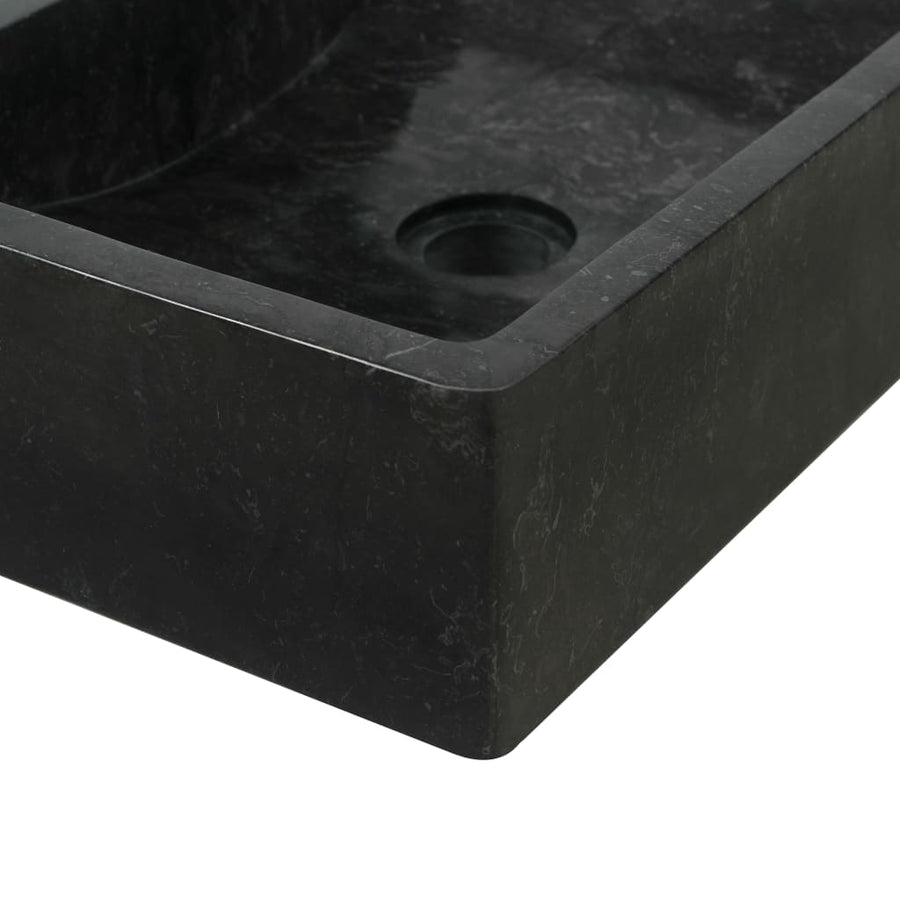 Wastafelkast Met Marmeren Wastafel Massief Teakhout 74 x 45 x 75 cm