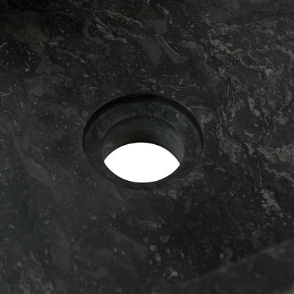 Wastafelkast Met Marmeren Wastafel Massief Teakhout 74 x 45 x 75 cm