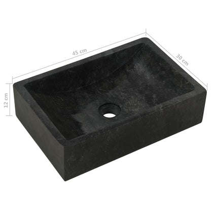 Wastafelkast Met Marmeren Wastafel Massief Teakhout 74 x 45 x 75 cm