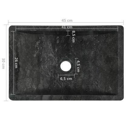 Wastafelkast Met Marmeren Wastafel Massief Teakhout 74 x 45 x 75 cm