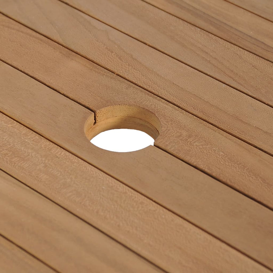 Wastafelkast Met Marmeren Wastafel Massief Teakhout Kleur 74 x 45 x 75 cm