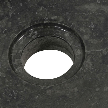 Wastafelkast Met Marmeren Wastafel Massief Teakhout 74 x 45 x 75 cm